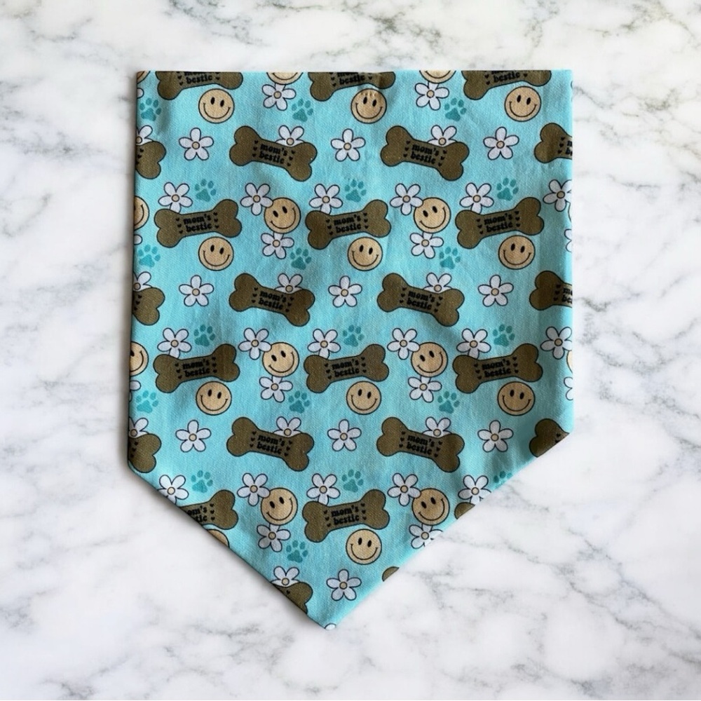 DOG Bandana - Mom’s Bestie- Size L Large